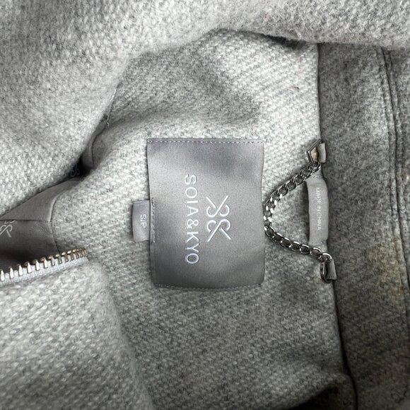 SOIA & KYO Wool Double Collar Coat - Picture 5 of 5